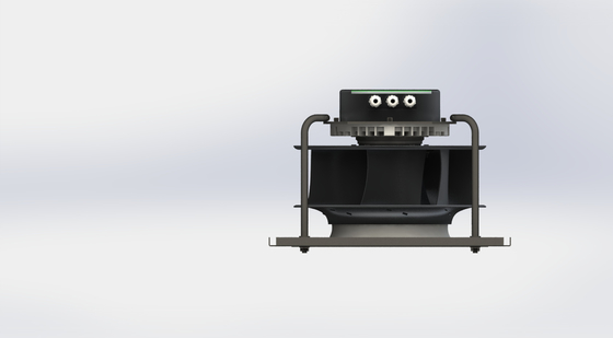 高温耐久性60°C IP54 250mm刃 ECファン