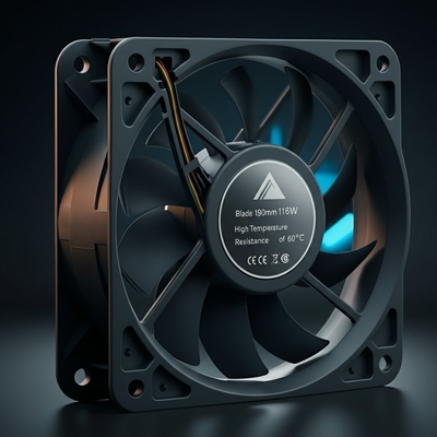 刃 190mm パワー 116W 高温抵抗 60°C EC 軸扇