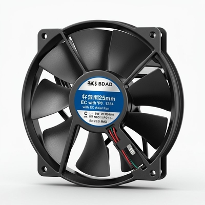 刃 225mm 高温耐性 60°C IP54 EC 軸風扇
